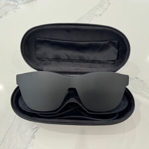 Sleek Black VR Glasses with Protective Case
